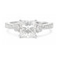 天然ダイヤモンドリング 1.32ct Princess 18KWG 画像