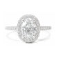 天然ダイヤモンドリング 1.438ct Oval 18KWG 画像
