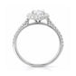 天然ダイヤモンドリング 1.438ct Oval 18KWG 横画像