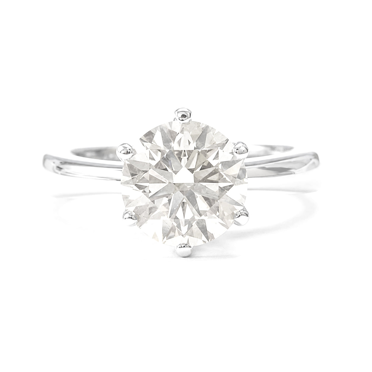 天然ダイヤモンドリング 1.52ct Round PT900 画像
