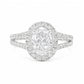天然ダイヤモンドリング 1.5ct Oval 18KWG 画像