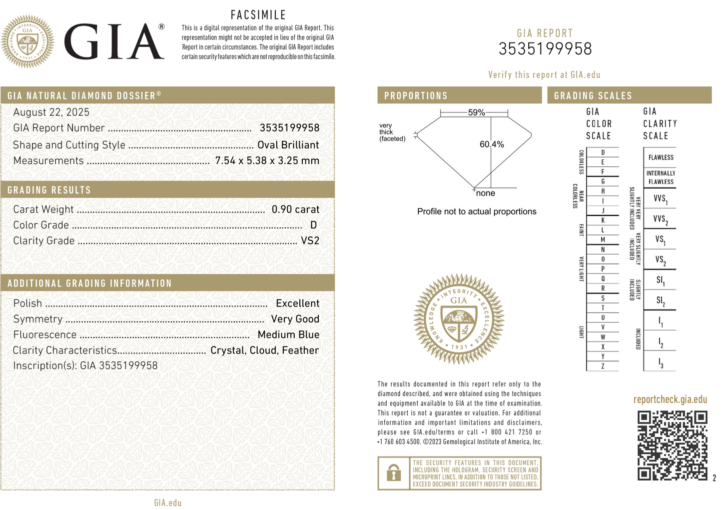 天然ダイヤモンドリング 1.5ct Oval 18KWG GIA 鑑定書