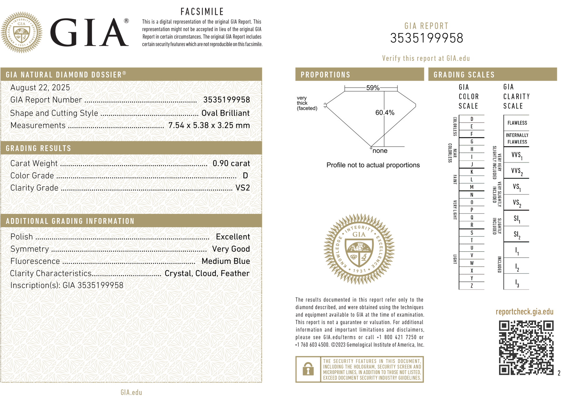 天然ダイヤモンドリング 1.5ct Oval 18KWG GIA 鑑定書