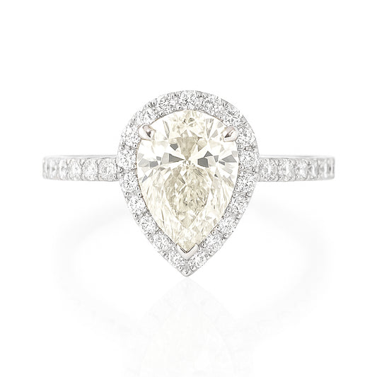 天然ダイヤモンドリング 1.824ct Faint Yellow SI2 ペア 画像