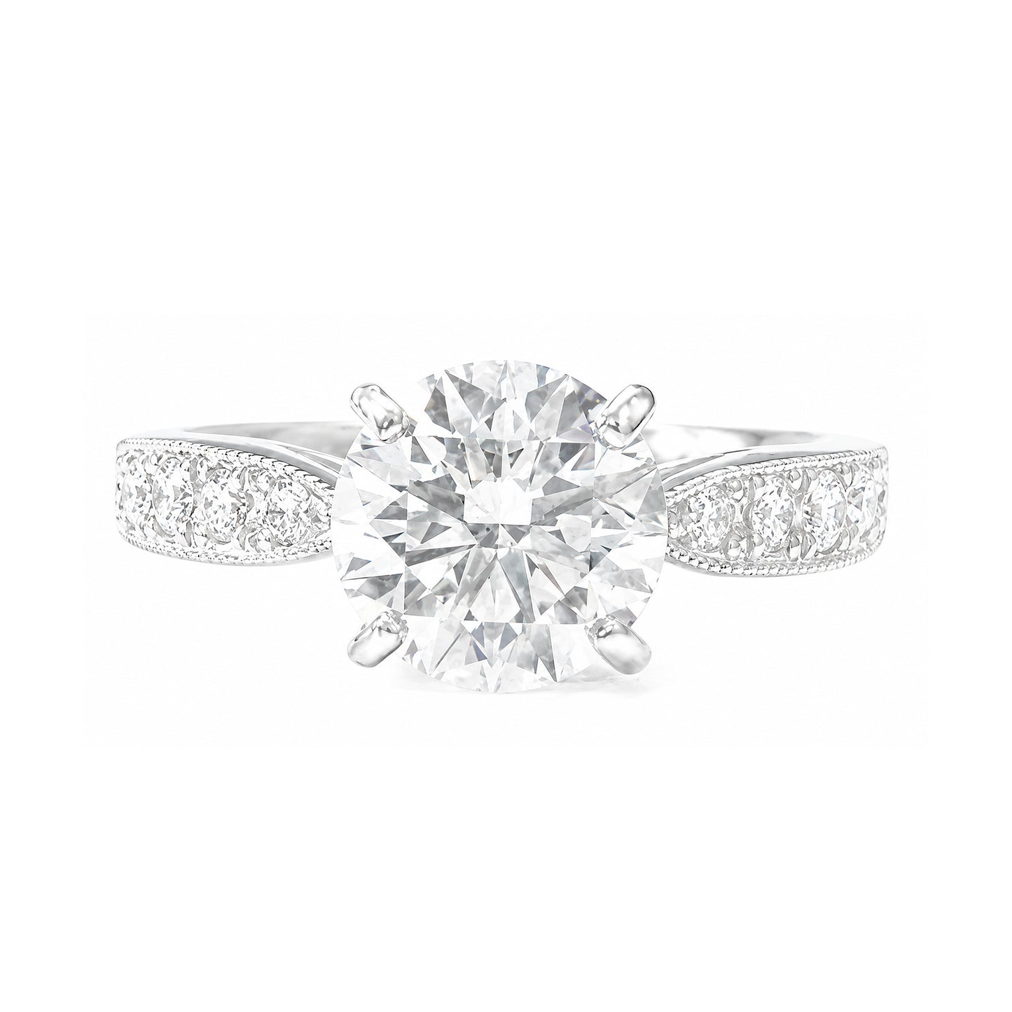 天然ダイヤモンドリング 1.8ct Round PT900 画像
