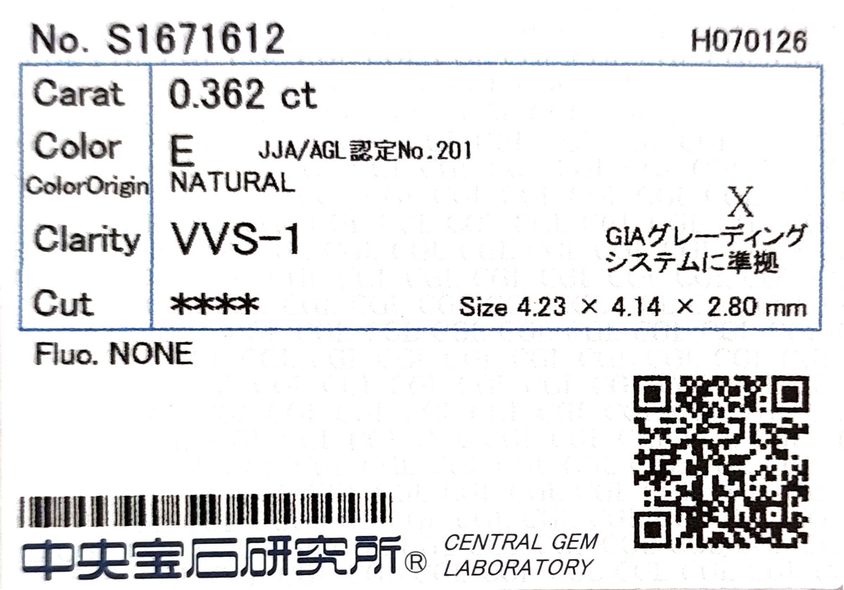 天然ダイヤモンドリング 1.914ct Princess PT900 CGL 鑑定書 2