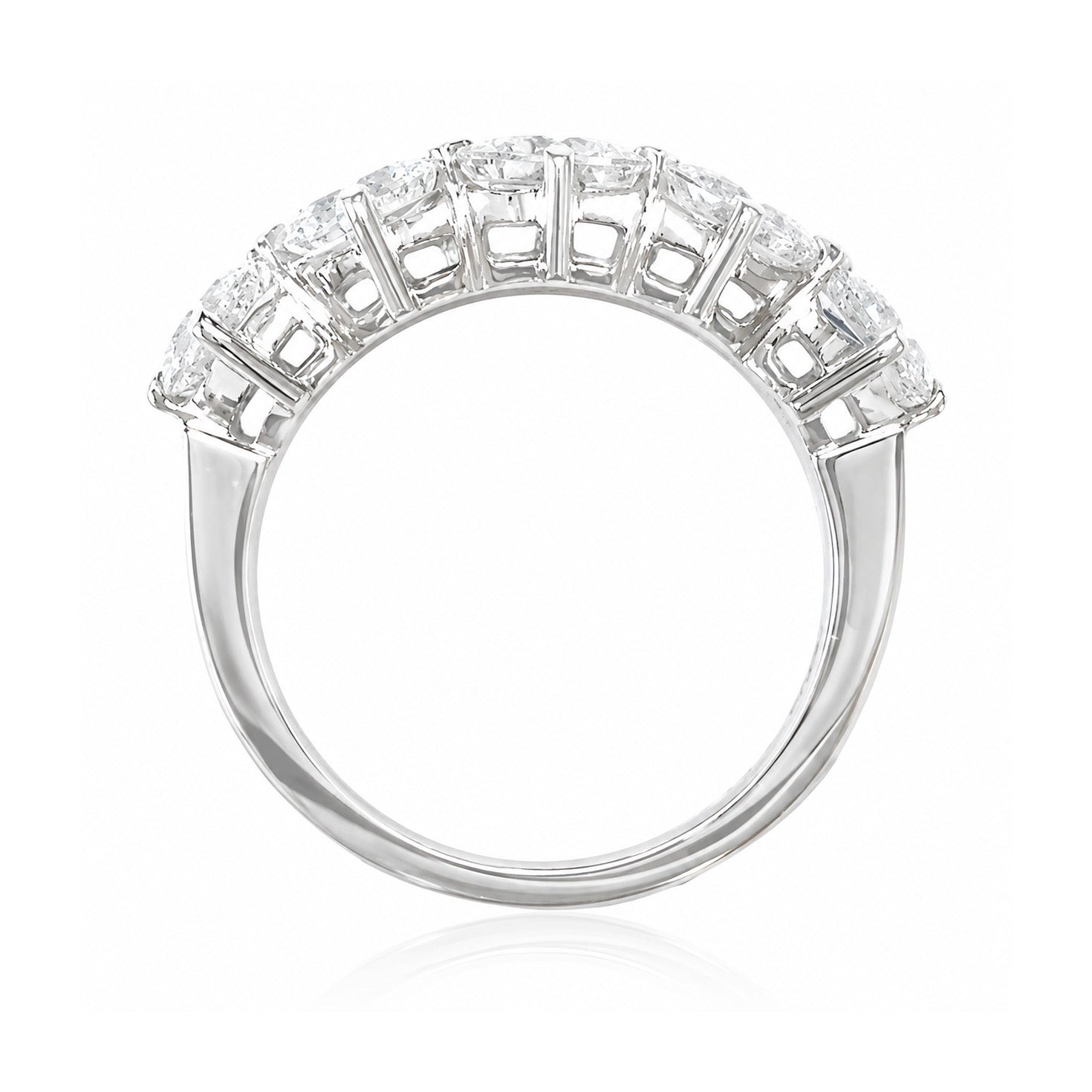 天然ダイヤモンドリング 1.914ct Princess PT900 横画像