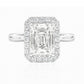 天然ダイヤモンドリング 2.371ct Emerald 18KWG 画像