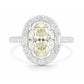 天然ダイヤモンドリング 2.39ct Oval 18KWG 画像
