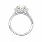 天然ダイヤモンドリング 2.39ct Oval 18KWG HRD 鑑定書