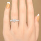 天然ダイヤモンドリング 2.511ct Heart 18KWG 着用