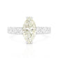 天然ダイヤモンドリング 2.852ct Marquise 18KWG 画像