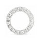 天然ダイヤモンドリング 3.83ct Round 18KWG 横画像