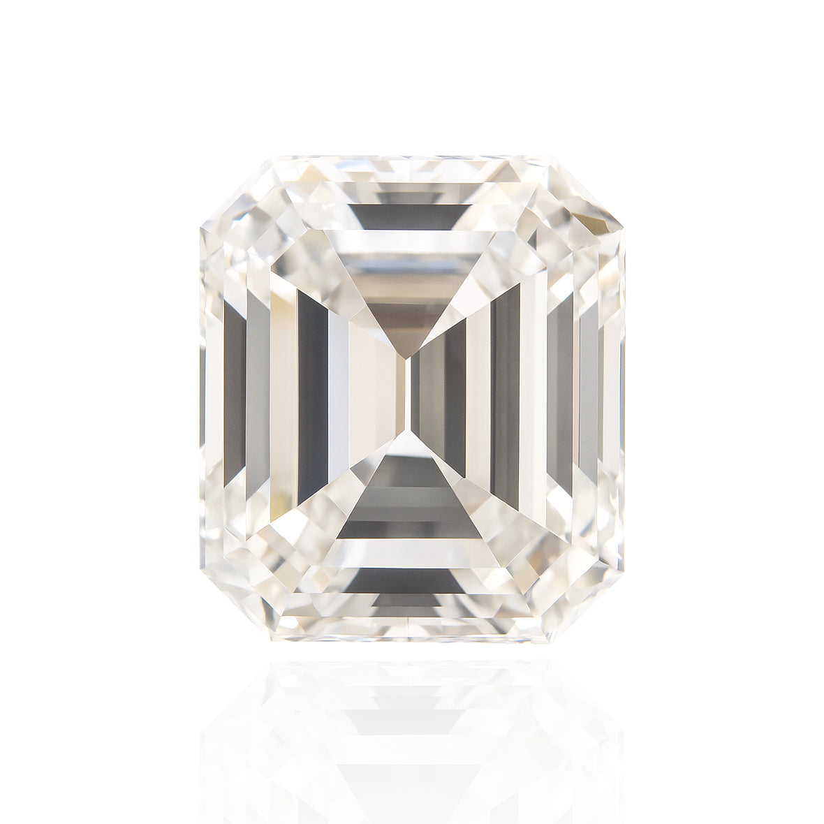 天然ダイヤモンドリング フェイントイエロー エメラルドカット VS2 3.06ct  画像