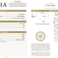 天然ダイヤモンドリング GIA 鑑定書画像 フェイントイエロー ペア SI1 1.44ct  詳細