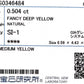 天然ダイヤモンドリング CGL 鑑定書画像 Fancy Deep Yellow 0.574ct SI1 ペア  詳細
