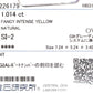 天然ダイヤモンドリング CGL鑑定書画像 ファンシーインテンスイエロー オーバル SI2 1.374ct 詳細