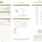 天然ダイヤモンドリング GIA 鑑定書画像 ほぼ無色 クッション VS2 1.86ct 詳細