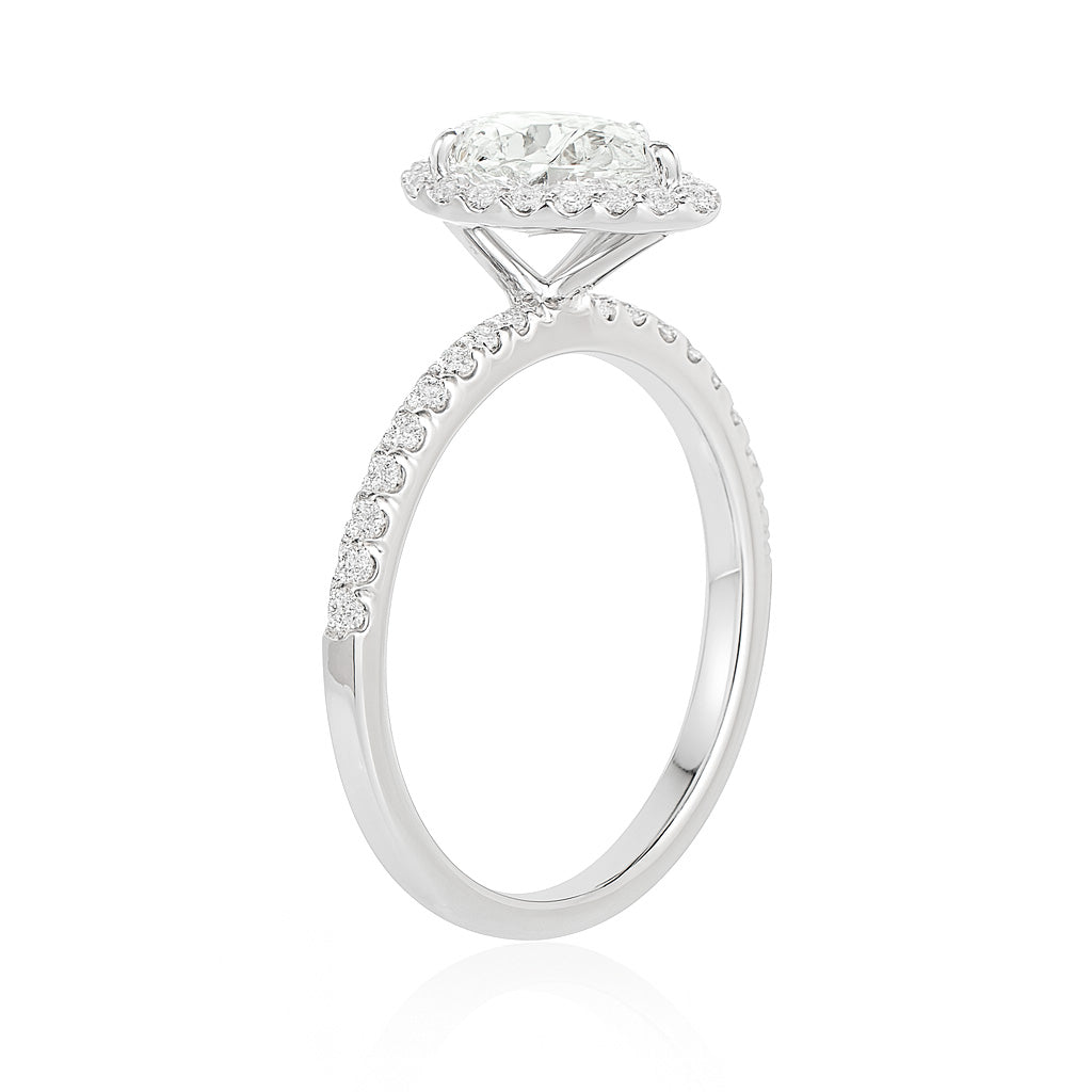 天然ダイヤモンドリング ほぼ無色 ペア SI2 1.377ct 画像