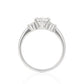 天然ダイヤモンドリング 無色 0.506ct SI1 ラウンド 横画像