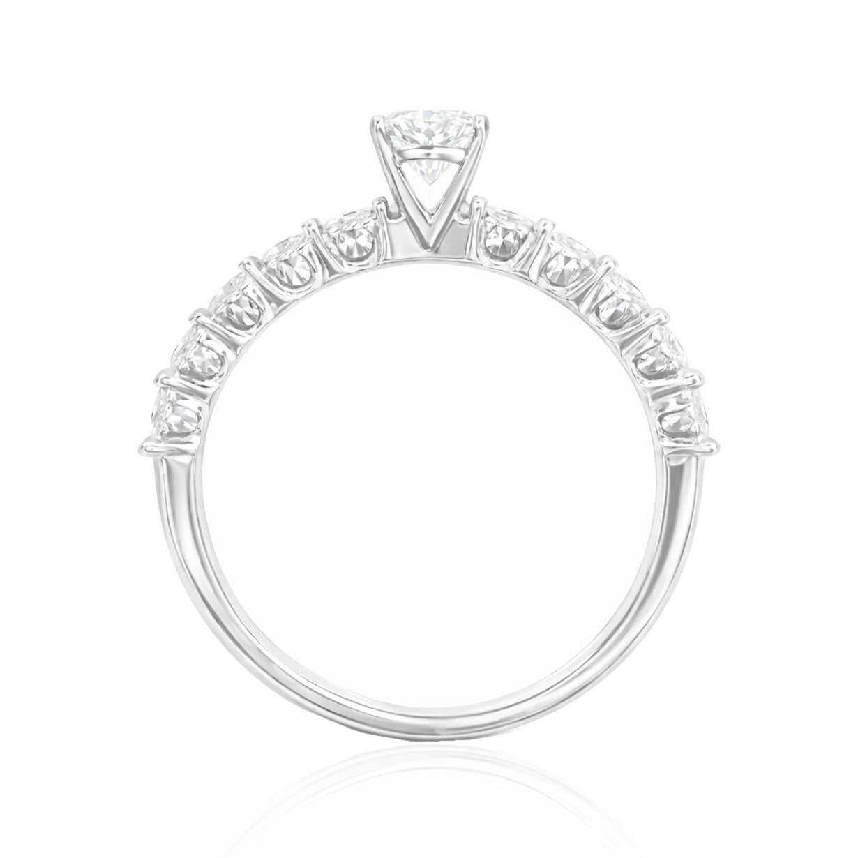 天然ダイヤモンドリング ほぼ無色 1.008ct VS2 ペア 画像