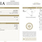 天然ダイヤモンドリング GIA 鑑定書画像 ほぼ無色 1.25ct SI1 オーバル 詳細