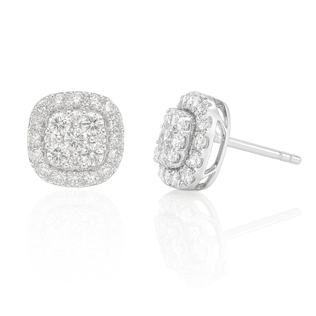 天然ダイヤモンドリング 無色 クッション  0.5ct 画像