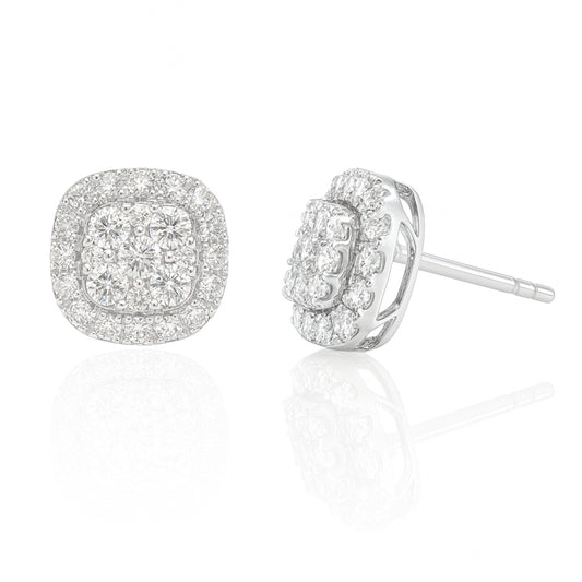 天然ダイヤモンドリング 無色 クッション  0.5ct 画像