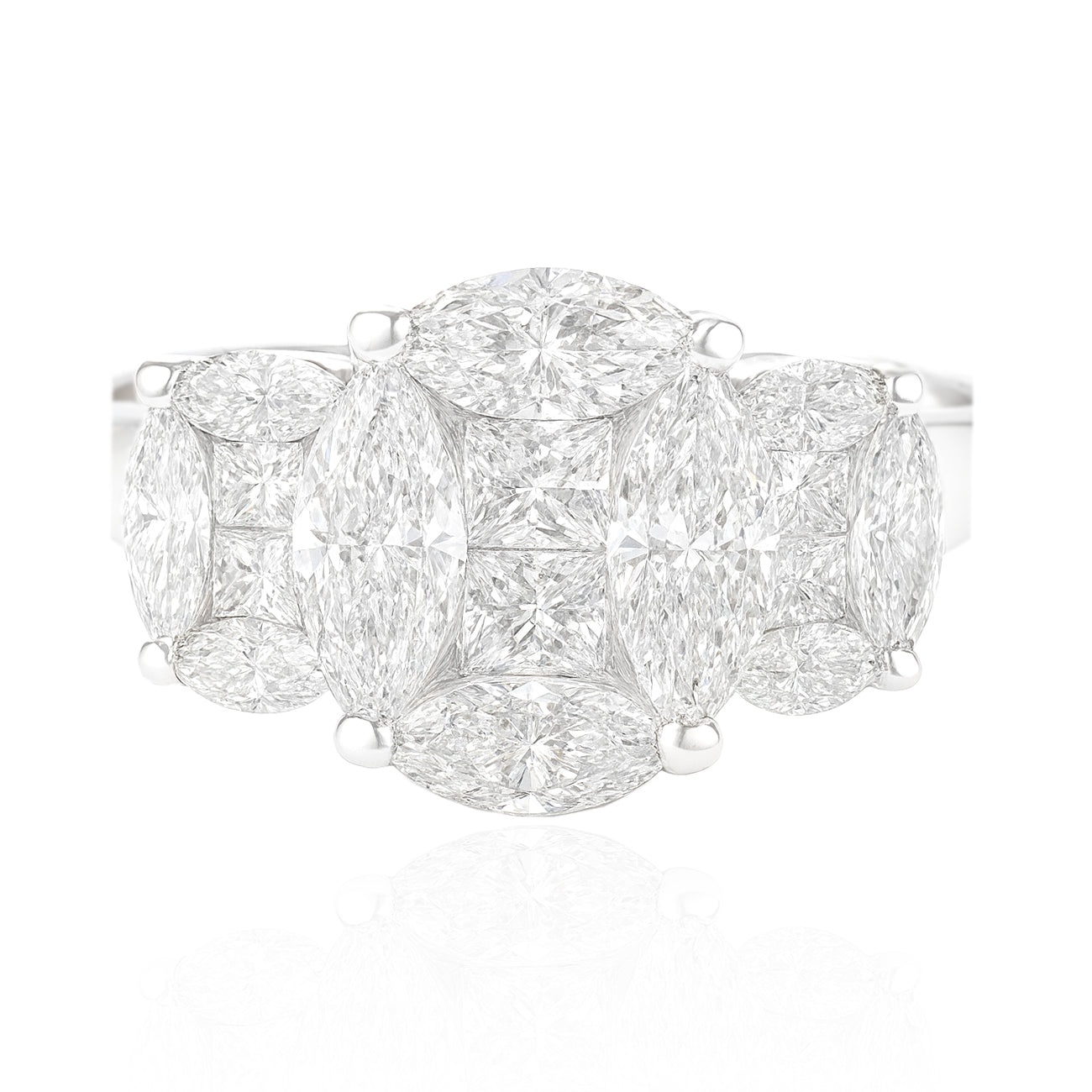 天然ダイヤモンドリング 無色 オーバルデザイン 1.5ct 画像