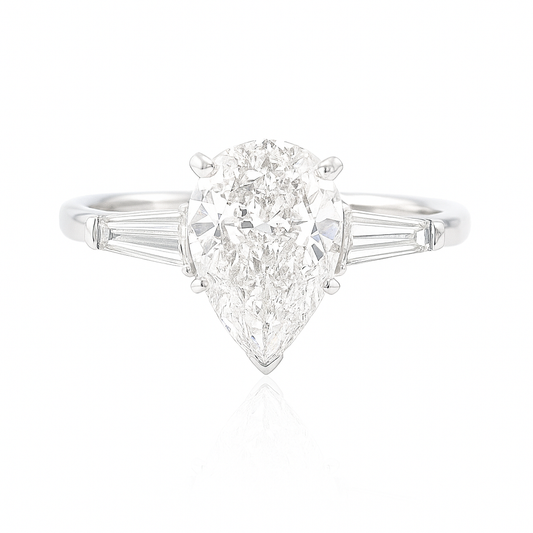 天然ダイヤモンドリング 無色 ペア - 2.214ct 画像