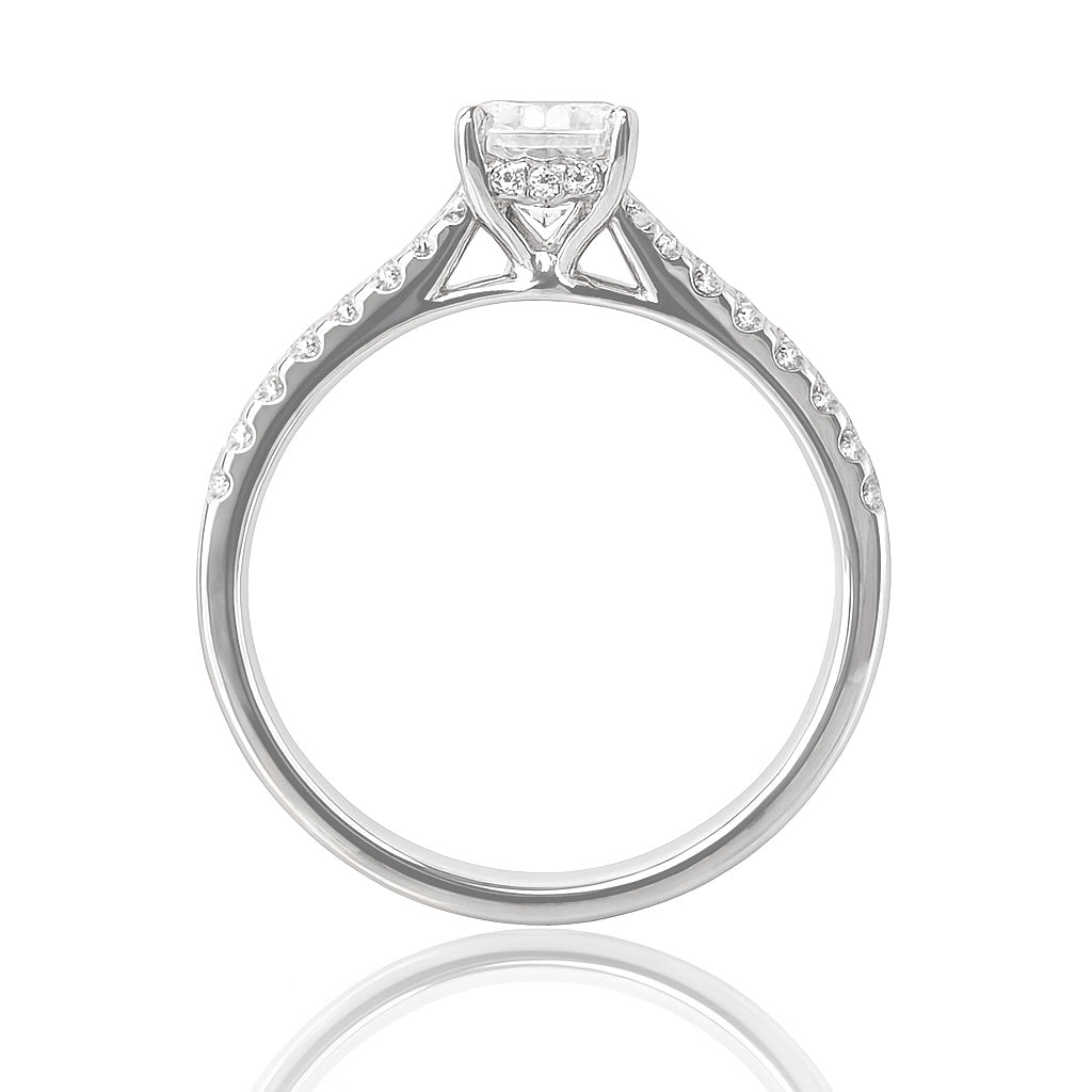 天然ダイヤモンドリング 無色 ペア IF 0.6ct 横画像