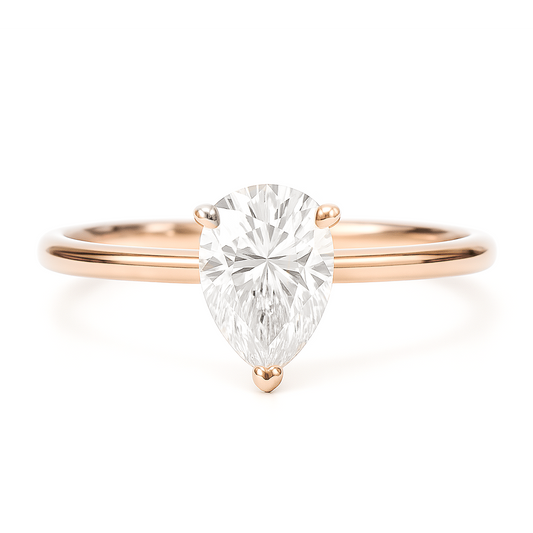 天然ダイヤモンドリング 無色 ペア SI1 0.837ct 画像