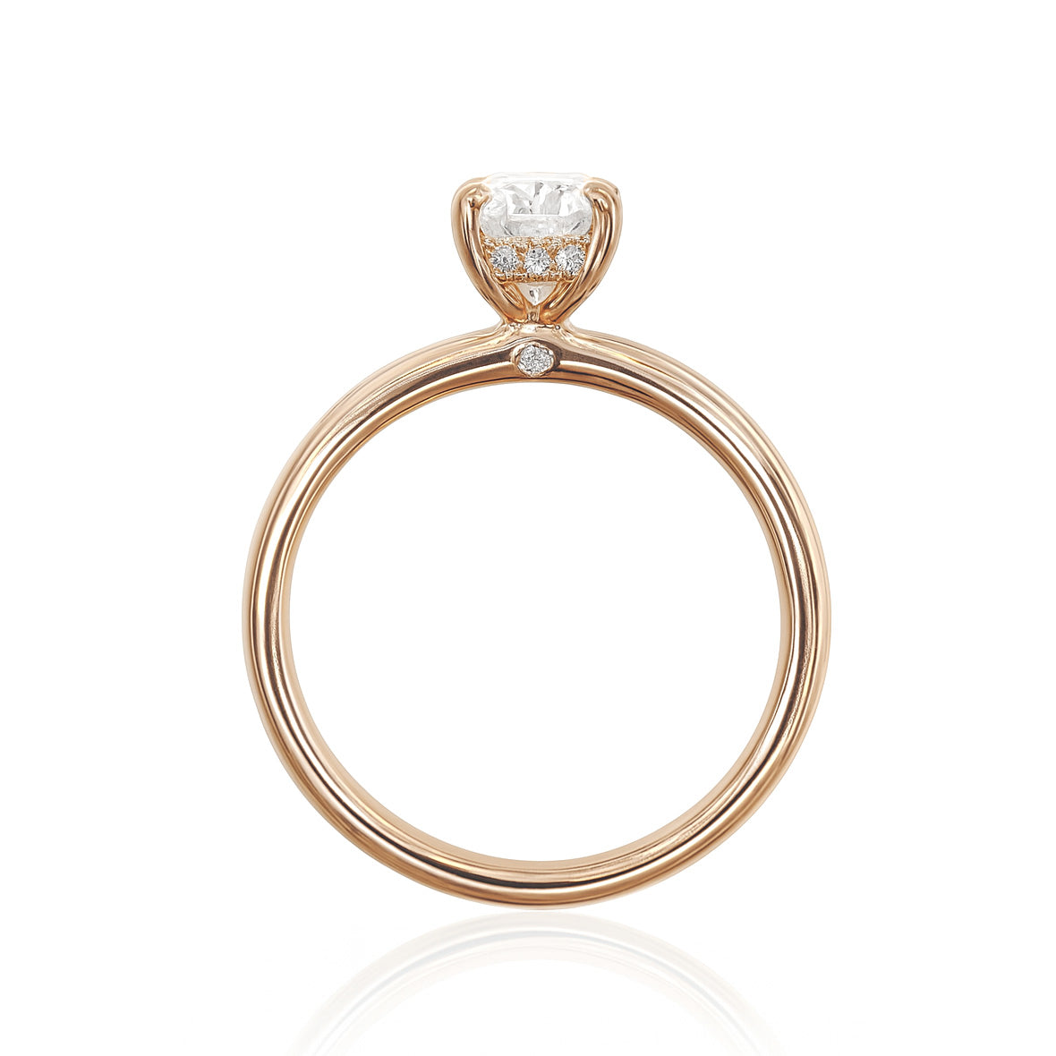 天然ダイヤモンドリング 無色 ペア SI1 0.837ct 横画像