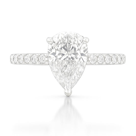 天然ダイヤモンドリング 無色 ペア SI2 1.21ct 画像