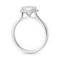 天然ダイヤモンドリング 無色 ラディアント VS1 1.18ct 横画像