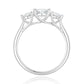 天然ダイヤモンドリング 無色 ラウンド 0.5ct  3石 横画像