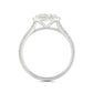 天然ダイヤモンドリング 無色 ラウンド 0.9ct 横画像