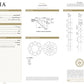 天然ダイヤモンドリング GIA 鑑定書画像 ほぼ無色 ラウンド VS2 1.45ct 詳細