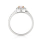 天然ダイヤモンドリング ベリーライトピンク ラウンド SI1 0.673ct 画像