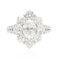 PT950 花柄 無色Fダイヤモンドリング 1.591ct VS2 Colorless オーバル 画像