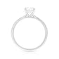 Oval Colorless Diamond Ring - 0.93ct