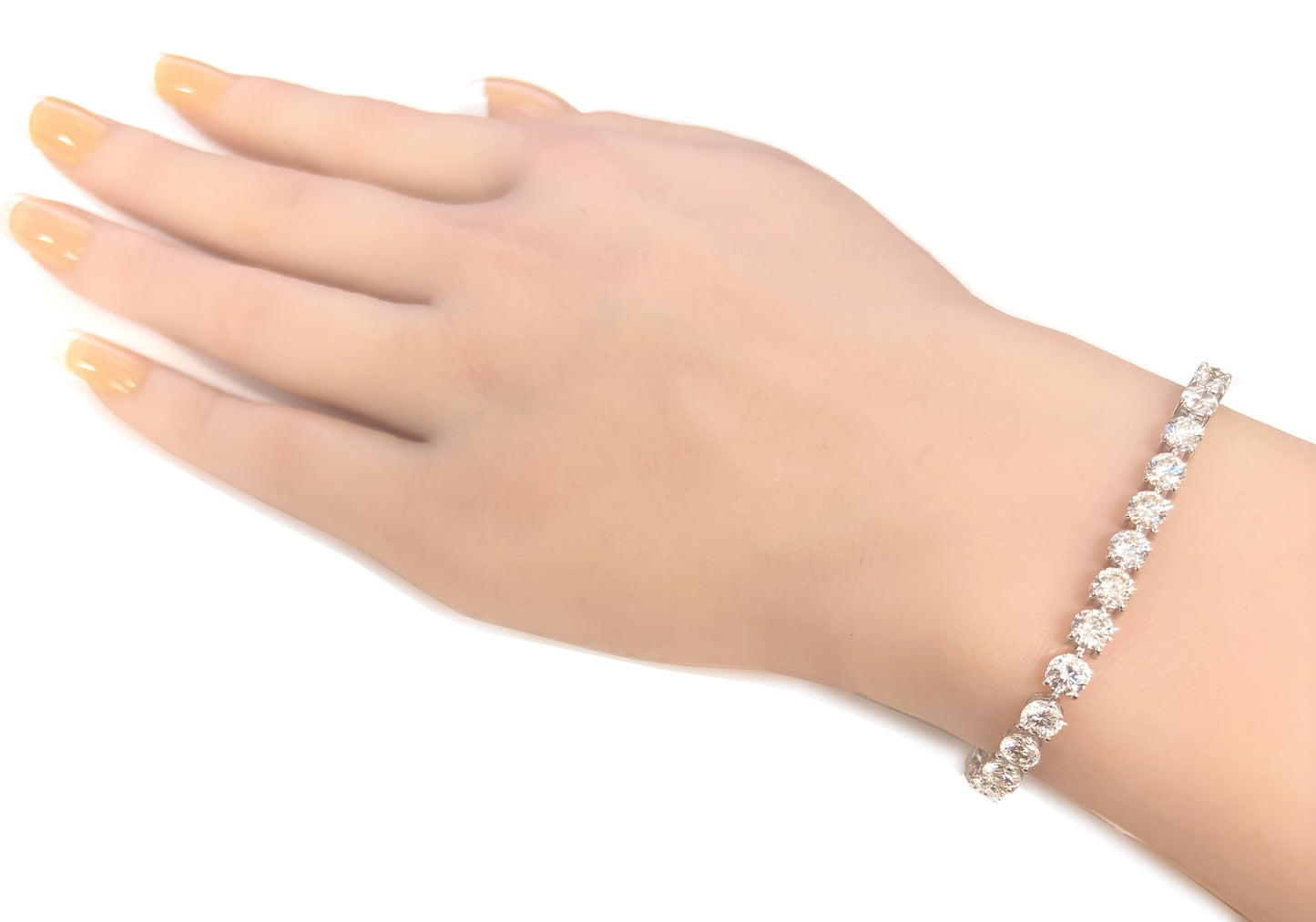 Natural Diamond Tennis Bracelet - 11.354ct