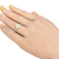 18K イエローダイヤモンドリング 1.448ct Light Yellow SI1 オーバル