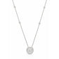 18K Round Near Colorless Diamond Pendant Necklace - 1.094ct