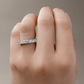 18K 無色 8石 ダイヤモンドハーフエタニティリング 1ct