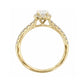 18K Oval-cut Colorless Diamond Ring - 0.835ct