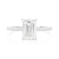 18K Emerald-cut Colorless Diamond Ring - 1.756ct