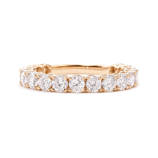 18KPG Diamond Eternity Ring Faint Pink  - 1.55ct