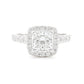 18K Radiant-cut Near Colorless Diamond Ring - 1.5ct