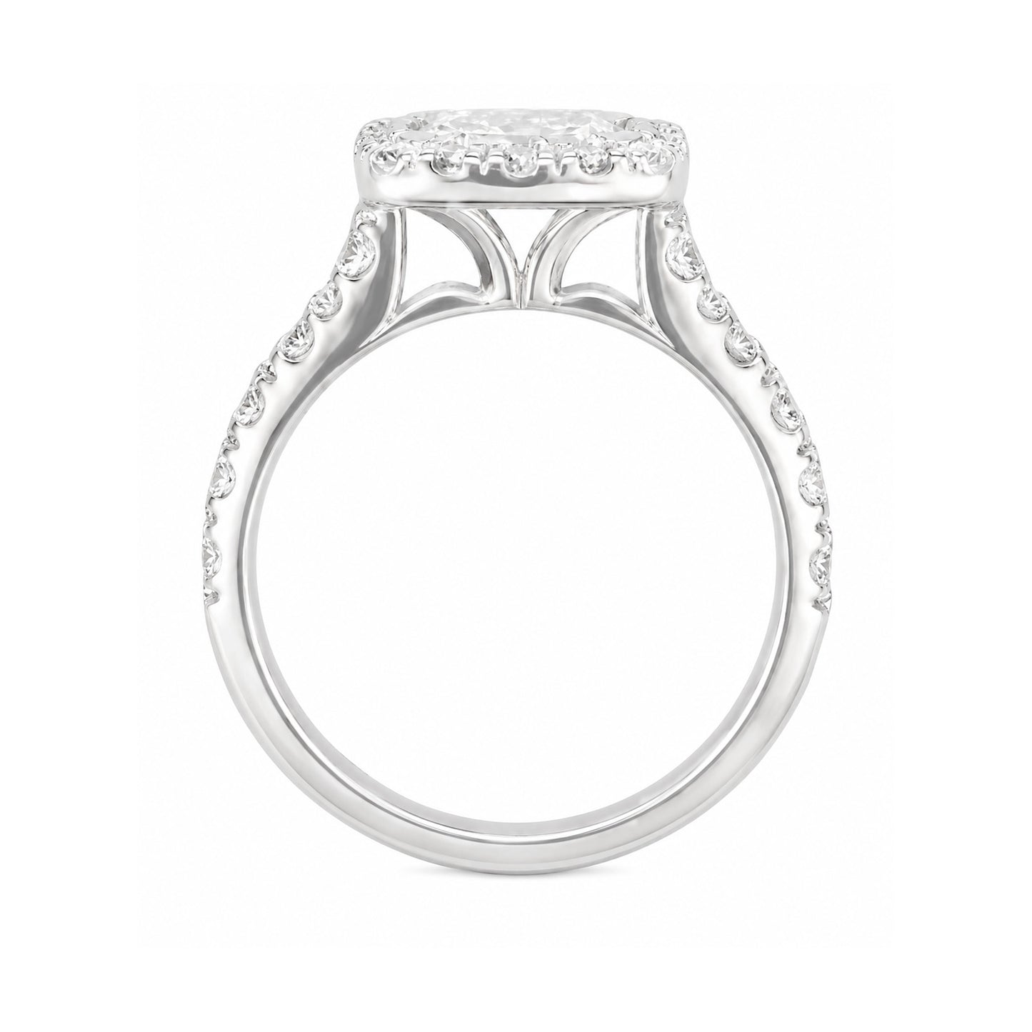 18K Radiant-cut Near Colorless Diamond Ring - 1.5ct